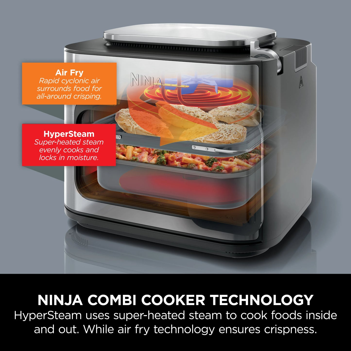 Ninja Combi 12-In-1 Multi-Cooker, Oven & Air Fryer 12.5L SFP700ME