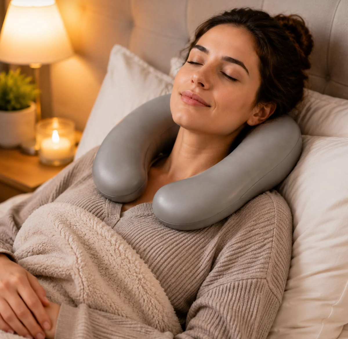 U Shape Hot Water Bottle – Neck & Shoulder Pain Relief & Warmth