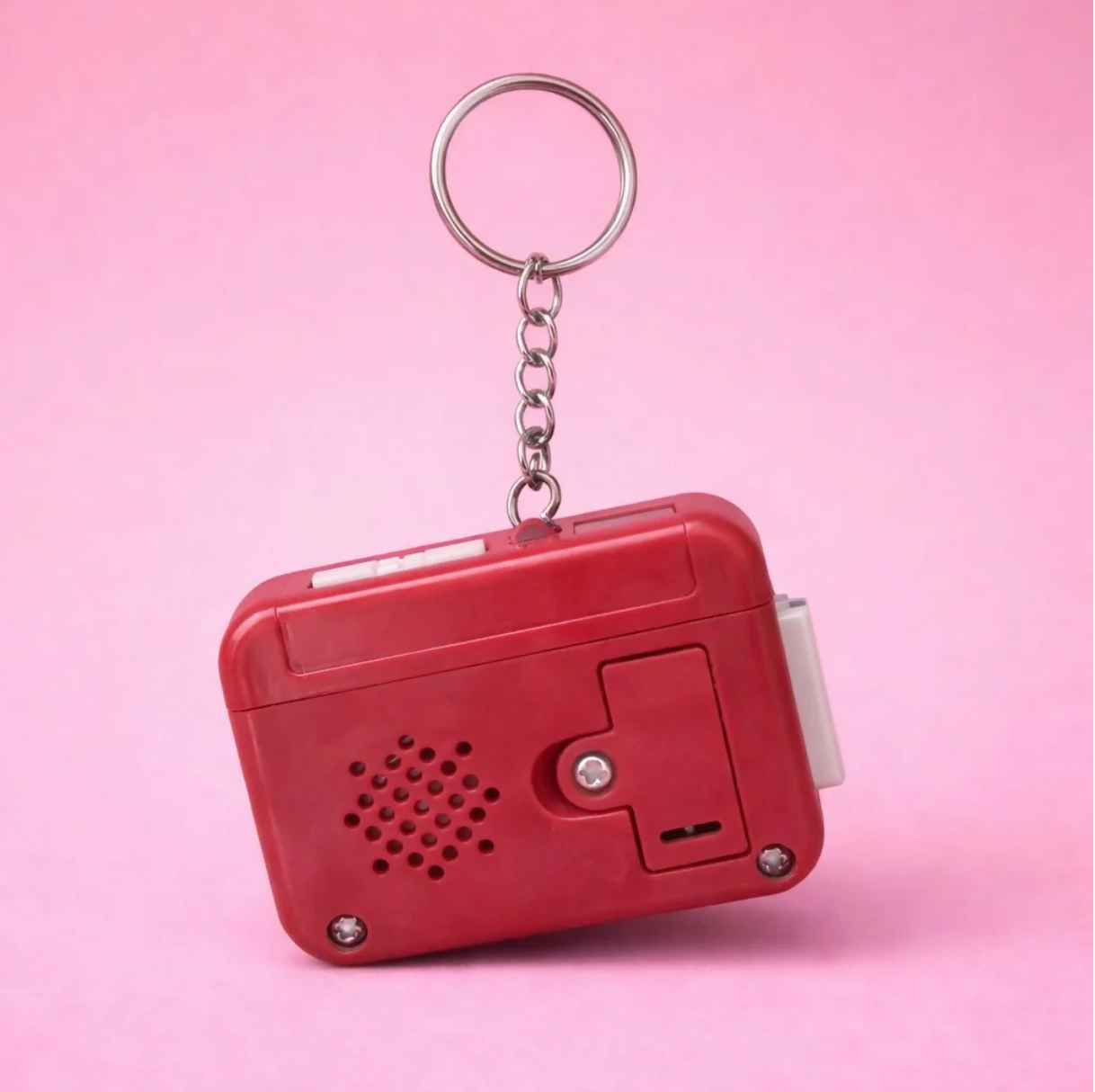 Retro Cassette Tape Sound Keychain – Nostalgic Click Button Design - Image 3
