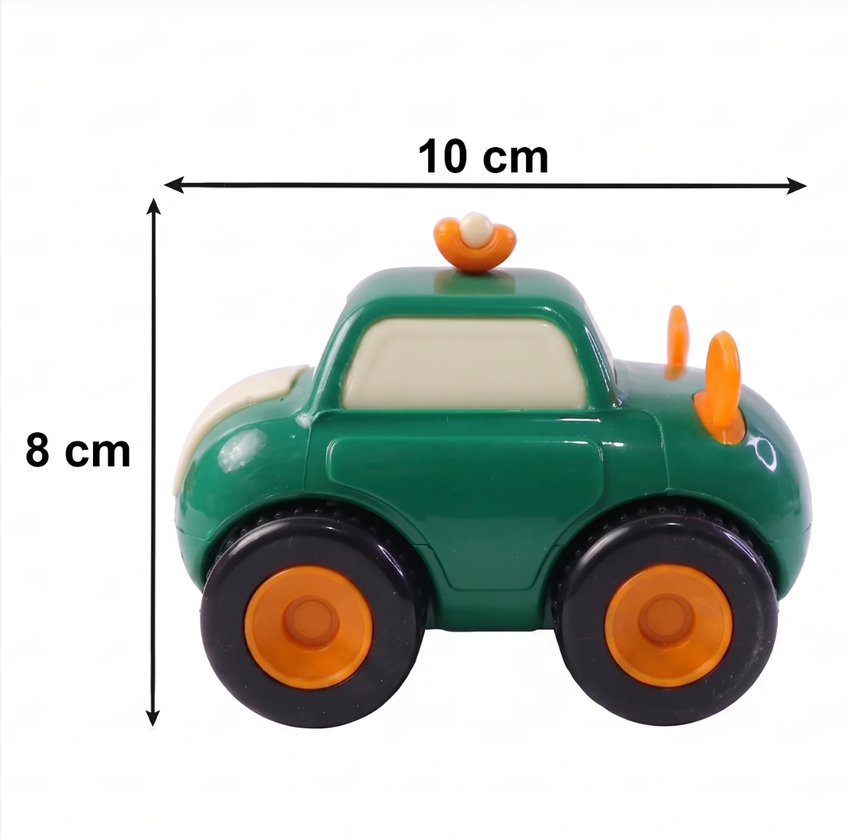 Animal Cartoon Pull-Back Toy Car Set – 4 Vibrant Mini Vehicles - Image 3
